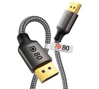 Stouchi Cavo DisplayPort 2.1 2M | Certificato VESA | 80 Gbps [16K@60Hz | 8K@240Hz | 4K@540Hz] HDR, HDCP, DSC 1.2a, FreeSync, G-Sync | Cavo DP 2.1 per monitor da gioco, RTX 5090, RX 9070