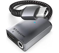 Stouchi USB C a Jack da 3,5mm e Adattatore per Caricabatterie, 2-in-1 USB Tipo C per Adattatore Audio per Cuffie,30W DAC AD Alta Risoluzione,Supporto Samsung Galaxy S21 S20, Pad Pro Mini6, Pixel 6/6a