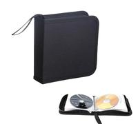 STOUCLA Borsa per CD, Custodia Nera per Dischi CD Dvd per 40 Dischi, Custodia per CD per Auto e casa