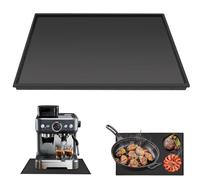 STOUCLA Tappetino in silicone sotto macchina da caffè, per macchina da caffè automatica in silicone, per macchina da caffè, accessori barista, nero