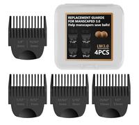 Stovast Protezioni Per Tosaerba Manscaped 3.0-4 Pezzi Regolabili 3.0 Trimmer Con Organizer,0, Lunghezze Di Taglio Da 1/8" a 1, 2"