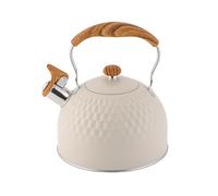 Stove Kettle Water Boiler, Kitchen Teapot, Whistling Hot Liquid Heating Pot, for Induction Electric Gas Burners Large 2.5l Capacity Steel Handle Design Home Apartment Restaurant Travel
