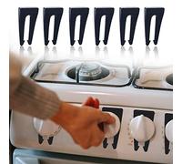 Stove Knob Covers, 6 Pezzi di Sicurezza Gas Button Protection Lock Cucina Pratica e Potabile Gas Stove Locks per Stufe a Gas Casa Ristorante Scuola (Nero)