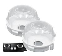 Stove Knob Safety Cover Set Child Proof Heat Resistant Kitchen Lock, Appliance Protection System with Secure Anti Turn Design Style, Lightweight Home Safety Use, Kitchen Oven Use