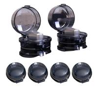 Stove Knob Tool, Clear Lock Tool, Safety Guard Station per cucina Supplies Heat Resistant Support Heavy Duty Home Gear Daily Safety Support Modern Kitchen Accessory Knob Protection Unit
