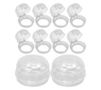 Stove Lock Safety, Proof Knobs, Kitchen Guard Covers, Child Protection Device, 10 Pcs Heat Resistant Stopper Lock Set Stove Shield for Cooking Home Car Scratch Repair