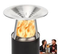 Stove Mesa - Deflettore di calore - Espande il raggio di calore, riscaldatore per patio esterno, accessori per braciere da tavolo in acciaio inossidabile 304, facile da installare e rimuovere gambe