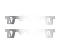 Stove Space Cover 2 - Pack | 59.5CM Stainless Steel Fills Counter Space | Easy to Maintain/Dishwasher Compatible | Stove Space Filler for Kitchen Tidy & Hygienic