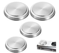 Stove Top Covers - Stainless Steel Round Small Large Burner Protector, Heat Resistant 15 cm 20 cm | Kitchen Electric Range Accessory For Stove Cleaning Organization Home Apartment Restaurant Use