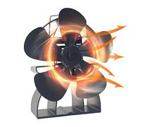 Stove Top Fan, Fireplace Fans, Wood Stove Fan, Heat Powered Thermoelectric Thermal Fan, Woodstove Fan,Non Electric Quiet Fireplace Fans, Wood Stove Accessories