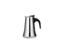 Stovetop Caffettiera Moka Pot 100ml 2 tazze in acciaio inox Classic Cafe Maker con manico in plastica, adatto per la parte superiore dell'induzione