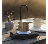 Stovetop Espresso Maker 1 Tazza Corpo in Alluminio Mini Caffettiera Portatile
