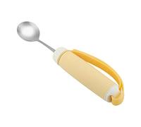 Stoviglie, acciaio inossidabile per uso alimentare Cinturino regolabile in silicone Design rotante a 360 gradi Paziente disabile Persone disabili Artrite Anziano Utensile Rimovibile Flessibile(Spoon)