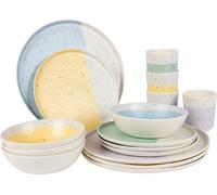 Stoviglie bo-camp pastel collection annecy 16 pezzi per 4 persone