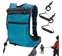 Stoviglie da sci per bambini, per allenamenti, per principianti, sci, sci e sci, con manici che possono essere facilmente sollevati per snowboard