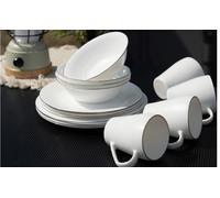 Stoviglie in vetro opalino berger silenza 16 pezzi per 4 persone