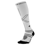 STOX Energy Socks, Calzini da corsa da uomo, classe di compressione, 23 - 32 mmHg, plantare sottile, calze a compressione, calze a compressione, calze di sostegno, calze a compressione, bianco/nero