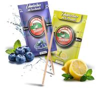 Stoxser 300 stuzzicadenti con gusto, confezione da 2 mirtilli e limone/limone, rivoluzione del gusto stuzzicadenti, gusto senza gomma, supporto per dentifricio, filo interdentale senza zucchero