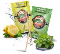 Stoxser 300 stuzzicadenti con gusto, confezione da 2 pezzi, limone/limone e mentolo/mentolo, rivoluzione del gusto stuzzicadenti, gusto senza gomma, supporto per dentifricio, filo interdentale senza