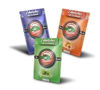 Stoxser 450 stuzzicadenti con gusto, confezione da 3 mirtilli e pesca e mentolo, rivoluzione del gusto stuzzicadenti, gusto senza gomma, supporto per dentifricio, filo interdentale senza zucchero