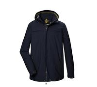 STOY Giacca funzionale da uomo, impermeabile, con cappuccio rimovibile, taglie grandi, STS 14 MN, colore blu scuro, 5XL, 43102-000