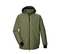 STOY Giacca funzionale da uomo, impermeabile, con cappuccio rimovibile, taglie grandi, STS 16 MN BLSN, verde oliva, XXL, 43104-000