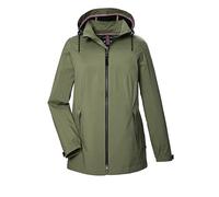 STOY Giacca softshell da donna con cappuccio staccabile STS 7 WMN SFTSHLL JCKT, verde oliva, 56, 43091-000