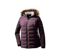 STOY Wmn Quilted Jckt E, Giacca Effetto Piumino con Cappuccio Rimovibile Donna, Melanzana, 50