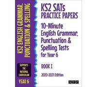 STP Books KS2 SATs Practice Papers 10-Minute English Grammar, Punctu (Tascabile)