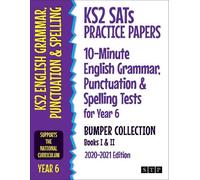 STP Books KS2 SATs Practice Papers 10-Minute English Grammar, Punctu (Tascabile)