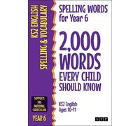STP Books Spelling Words for Year 6 (Tascabile)