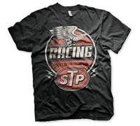 STP Licenza Ufficiale Vintage Racing Uomo Maglietta (Nero), X-Large