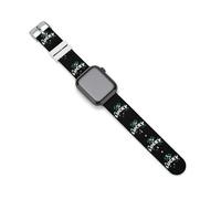 Stpatricks Lucky Irish Clover Cinturino di ricambio compatibile con Apple Watch in silicone, 38mm/40mm, Silicone, Non pietra preziosa