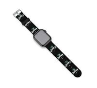 Stpatricks Lucky Irish Clover Cinturino di ricambio compatibile con Apple Watch in silicone, 38mm/40mm, Silicone, Non pietra preziosa