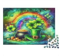 StPatricksDayArt 1000 Pezzi Cartone Extra Spesso Pacchetto Puzzle Per Adulti Sfida Del Gioco Educativo Decorazione Murale Idea Regalo 38x26cm/1000pcs