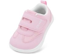 STQ KIDS Scarpe Bambini Barefoot Zero Drop Punta Larga Suola Bambina Bambino Ginnastica Antiscivolo per Primi Passi Rosa 21 EU/I4