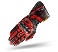 STR-2 GLOVES RED, Guanti lunghi in pelle Touchscreen in moto per uomo (Rosso, 3XL)