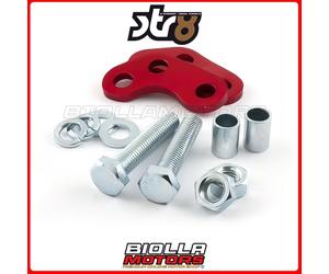 STR-200.23/RE RIALZO AMMORTIZZATORE STR8 ROSSO ALLUMINIO DERBI SENDA X-RACE SM '