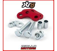 STR-200.23/RE RIALZO AMMORTIZZATORE STR8 ROSSO ALLUMINIO DERBI SENDA X-TREM ENDU