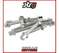 STR-551.80/AL VITI CARTER MOTORE STR8 NEW-STYLE, ARGENTO HERCULES REGGAE 50CC (V