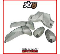 STR-620.23/BK SET VETRI GEMME FRECCE STR8 RL NERO FL, GILERA RUNNER SP 50CC LC (