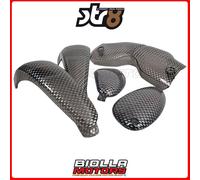 STR-620.24/CA SET VETRI GEMME FRECCE STR8 RL CARBONIO, GILERA RUNNER 50CC LC CAT