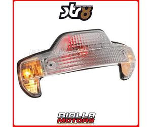 STR-648.08 FANALINO POSTERIORE STOP STR8, BIANCO / TRASPARENTE YAMAHA BW'S BUMP