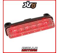 STR-655.20/CE FANALINO LED UNIVERSALE, TRASPARENTE / ROSSO