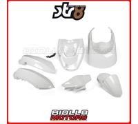 STR-931/WH KIT CARENA 7 PEZZI BIANCO PEUGEOT KISBEE 50CC 4 TEMPI