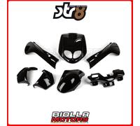 STR-935/BK KIT CARENA 7 PEZZI NERO PEUGEOT TREKKER 100CC AC CAT - 2 TEMPI