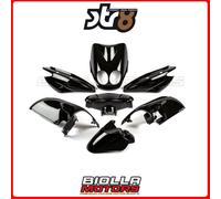 STR-996/BK KIT CARENA 7 PEZZI NERO MBK OVETTO 50CC AC 2008