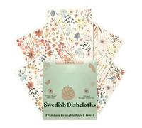 Stracci Da Cucina Svedesi | 5 Pezzi Resistenti Ai Senza Odore Fortemente Assorbenti Stracci Di Spugna - Asciugatura Rapida Salviette Per Pulizia Cucina,per Stoviglie Ciotole Piano di Lavoro e