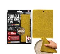 Stracci in filo metallico per la pulizia, 3 pezzi per lavello, spessi | Filo non graffio strofinacci grasso bruciato cibo macchia piatto pentole pentola stufa casa ristorante pentola