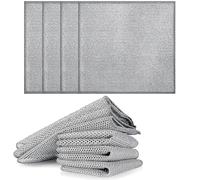 Stracci Multiuso in Filo Metallico,10 Pezzi Canovaccio in Filo Metallico Wire Dishwashing Rags Multifunctional Non-Scratch Panno per La Pulizia Del Filo per Pulizia Della Cucina (20*20 cm)